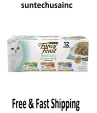 Purina Fancy Feast Seafood Classic Pate Wet Cat Food 3 Oz. - 12 Cans picture