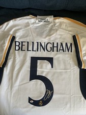 Jude Bellingham Autographed Real Madrid Pro Style Soccer Jersey with PAAS COA picture