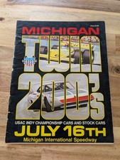 1972 USAC Race Program, Michigan Twin 200’s w/ lineup picture