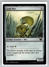 Gold Myr #153 Commander: Kamigawa: Neon Dynasty Magic: The Gathering MTG - NM picture