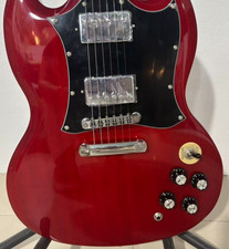 Hot-selling electric guitar in cool red color. Fast shipping from the US. picture