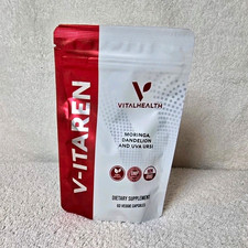 VitalHealth V-ITAREN Moringa Dandelion Hibiscus Supplement 60 Caps Non-GMO. picture