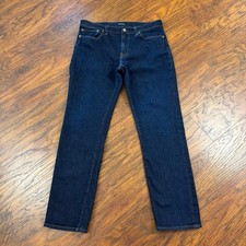J Crew Jeans Mens 33 Straight Slim Low Rise Dark Wash 484 Kurabo Japanese Denim picture