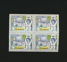 Bermuda #176 Mint Never Hinged Block of 4 Church of St Peter, St George , Queen picture