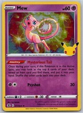 Mew 011/025 Holo Rare Celebrations Pokemon Near Mint picture