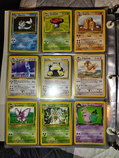 Vintage Pokemon 9 Card Rare Lot Vaporeon Holo 12/64 Dragonair Snorlax WOTC picture