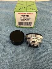 Pentax Cosmicar C80001 2X Extender Teleconverter C-Mount Lens Made in Japan picture