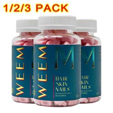 3 Pack WEEM Hair Skin & Nails Gummies Support Healthy Hair Vegan biotin Vitamin picture
