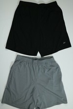 Men’s Amazon Essentials Black and Gray Athletic Shorts 2 pack NEW picture