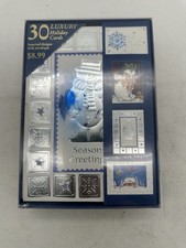 Vintage Image Arts Christmas Cards Foiled Accents Pack Of 30 Cards Sealed picture