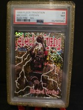 1998-99 Fleer Tradition Michael Jordan Electrifying #6E Bulls PSA 7 picture