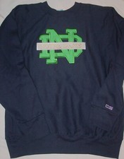 RARE MINT 1990's ERA CRABLE SEWN NOTRE DAME REVERSE WEAVE STYLE SWEATSHIRT-LARGE picture