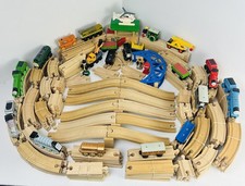 Thomas Wooden Railway HUGE LOT 215 PIECES Trains Tenders Track accessories picture