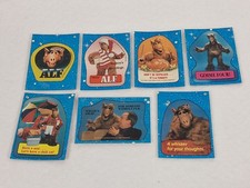 topps alf trading card sticker lot of 7 puzzle Pieces vintage 1987 picture