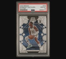 2022-23 Panini Mosaic Bennedict Mathurin RC #210 Glitter PSA 10 Pacers picture