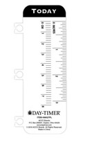 Day-Timer Organizer Planner Snap In Page Locator Marker Ruler, Today Drop-Down picture
