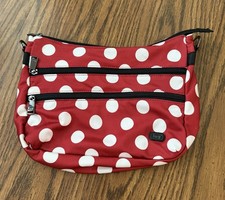 EUC Lug Freestyle Slider Organizer Bag Red & White Polka Dot - No shoulder strap picture