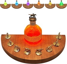 Blantons Bourbon Stopper Display with 7 Colors Light, Halfmoon Shape Cork Stoppe picture
