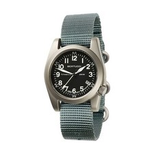 Bertucci A-11t Americana - Black Dial- 354 Vintage Drab Nylon Band picture