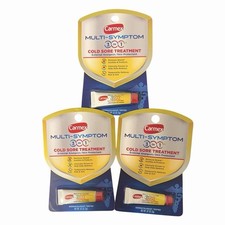 3x CARMEX Multi-Symptom 3-in-1 Cold Sore Treatment Skin 0.07oz Exp 03/27 picture
