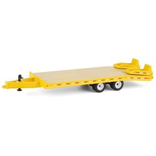First Gear DCP 1/64 Beavertail Equipment Trailer, Yellow with White Rims 60-2142 picture