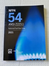 NFPA 54 ANSI Z223.1 National Fuel Gas Code 2021 Paperback USA STOCK FREESHIP picture