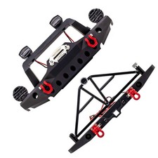 1/10 Metal Front Rear Bumper Set For Axial SCX10 III AX103007 TRX4 RC Crawler c picture
