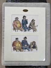 Two Strikes & Bases Full Fanned Out Print by Dana Gibson Signed Hand Colored picture