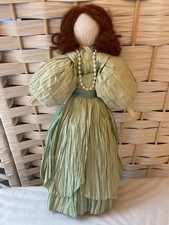 Vintage Traditional Folk Art Corn Husk Doll picture