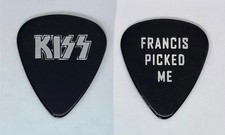 💥KISS World Domination tour Fran Paul Stanley Tech - Francis “picked me” pick picture