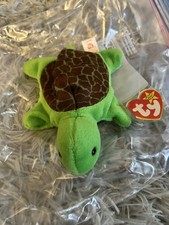 Vintage Retired Ty Beanie Baby SPEEDY THE TURTLE, 1993 All Tags, PVC Pellets picture