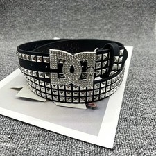 Y2K Waist Belt Luxury Rhinestone Punk Belt, Hot Girl Fashion Studded Leather picture