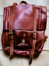 Welsh Rolltop Leather Backpack Gorgeous Bag Sold Out. Really Phenomenal Bag picture
