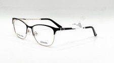 NEW GUESS GU2583 002 BLACK GOLD AUTHENTIC EYEGLASSES 53-17 picture