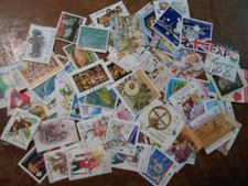 Collection lot 100 different large stamps of Australia - all 1980s picture