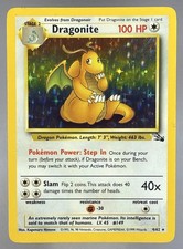 1999 Pokemon Fossil Dragonite #4/62 HP picture