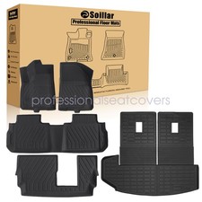 Fits 2020-2025 Cadillac XT6 bench seat TPE Floor Mats & Trunk Cargo Liners 5Pcs picture