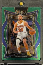 STEPHEN CURRY RARE GREEN STAR REFRACTOR SP INVESTMENT CARD PANINI WARRIORS MINT picture