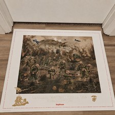 Raytheon Iwo Jima WWII USMC Poster Ryan Uncommon Valor 24x34 Military Art picture