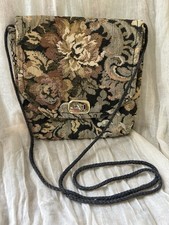 Vintage Handcrafted In The USA Langley Co. Tapestry Small Crossbody Purse picture