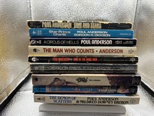 Lot of 9 Vintage Poul Anderson Science Fiction PB Books picture