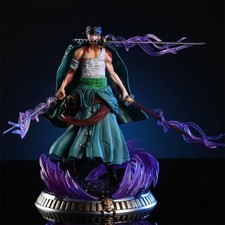 21cm One Piece Zoro Three-Sword Style Blood Bath GK Figure Anime Statue Gift picture