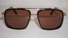 ZILLI Sunglasses Black Gold Brown ZI65096 C02 58 18 145 France picture