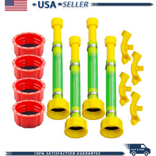 4 PCS 10.8 Gas Can Spout Hose Bender Red Gas Cap, Midwest/Scepter 1/2/5/10 Gallo picture