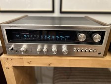 Vintage Kenwood KR-5400 AM/FM Stereo Receiver Wood Case Silver Face TESTED picture