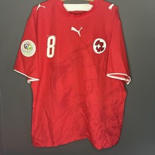 PUMA Switzerland 2006 World Cup Home Football Jersey #8 Wicky Size XL 732046 picture