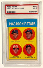 1963 Topps Pete Rose 1963 Rookie Stars  #537 PSA VG 3 Card picture