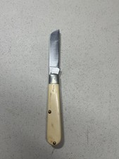 Schrade USA 175 Folding Pocket Knife Vintage Sheepsfoot Pruning Blade Cream K1 picture