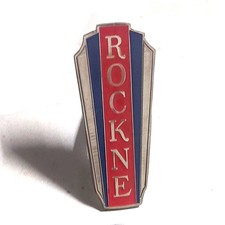 Early 1930s Studebaker Knute Rockne Hood Emblem Badge Brass Chrome picture