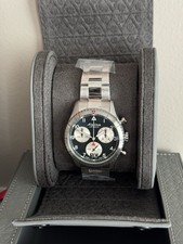 Alpina Startimer Pilot Big Date Stainless Steel Green Dial Men's 41mm Watch picture